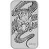 Strieborná minca v tvare zliatku 1 Oz Rectangular Dragon 2025