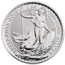 Strieborná minca 1 Oz Britannia rôzne roky
