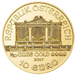 Zlatá minca 1/10 Oz Wiener Philharmoniker rôzne roky