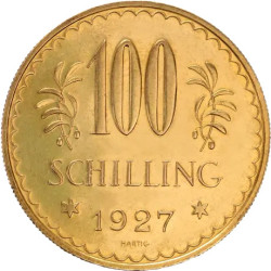 Zlatá minca 23,52 g 100 Schillingov rôzne roky