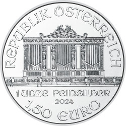 Strieborná minca 1 Oz Wiener Philharmoniker rôzne roky