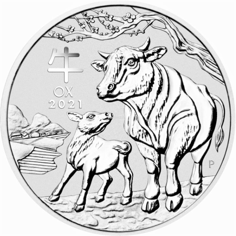 Strieborná minca 1 kg Lunar Series III Year of the Ox 2021