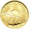 Zlatá minca 1/2 Oz Negrelliho viadukt v Prahe 2012