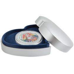 Strieborná minca 1 Oz Love is precious Macaws 2025