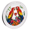 Strieborná minca 1 Oz Love is precious Macaws 2025