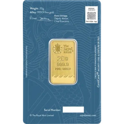 Zlatý zliatok 20 g Britannia