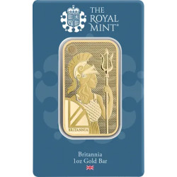 Zlatá tehlička 1 Oz Britannia