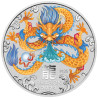 Strieborná minca 1 Kg Lunar Series III Rok of Dragon 2024 Kolorovaná