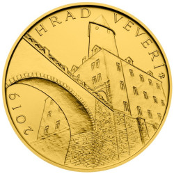 Zlatá minca 5000 Kč 1/2 Oz Hrad Veveří 2019 Standart