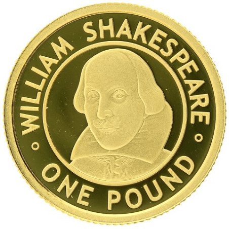 Zlatá minca 1/25 Oz William Shakespeare 2006