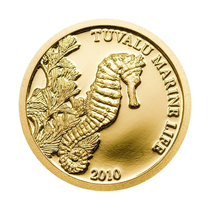 Zlatá minca 1/25 Oz Marine Life Sea Horse 2010