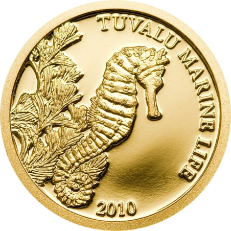 Zlatá minca 1/25 Oz Marine Life Sea Horse 2010