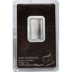 Platinový zliatok 10 g Valcambi