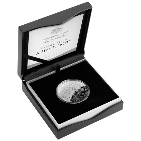 Strieborná minca 1 Oz New Map of the World 1626 - Nová mapa sveta 2019 Proof