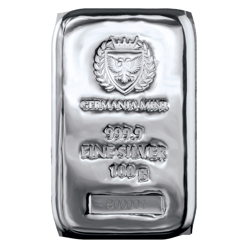 Strieborný zliatok 100 g Germania Mint