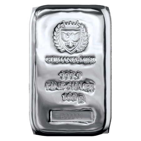 Strieborný zliatok 100 g Germania Mint