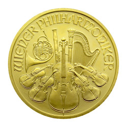 Zlatá minca 1/2 Oz Wiener Philharmoniker rôzne roky
