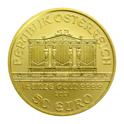 Zlatá minca 1/2 Oz Wiener Philharmoniker rôzne roky