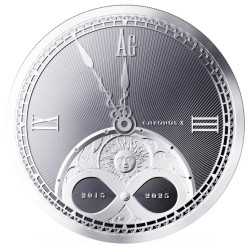 Strieborná minca 1 Oz Chronos 2025 Proof-like