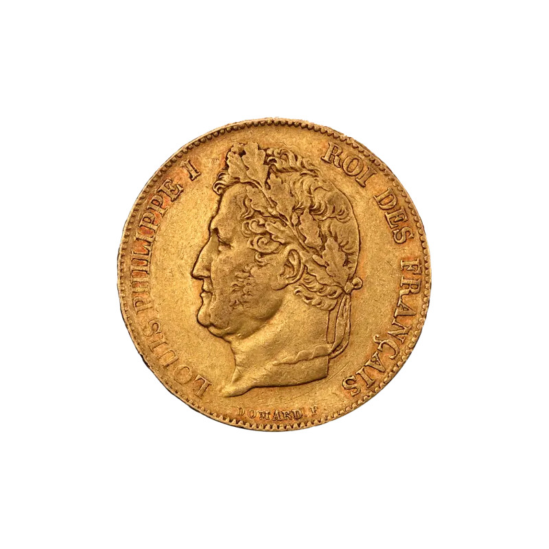 Zlatá minca 20 Frank Francúzsko Louis Philippe I. rôzne roky (1830-1848)