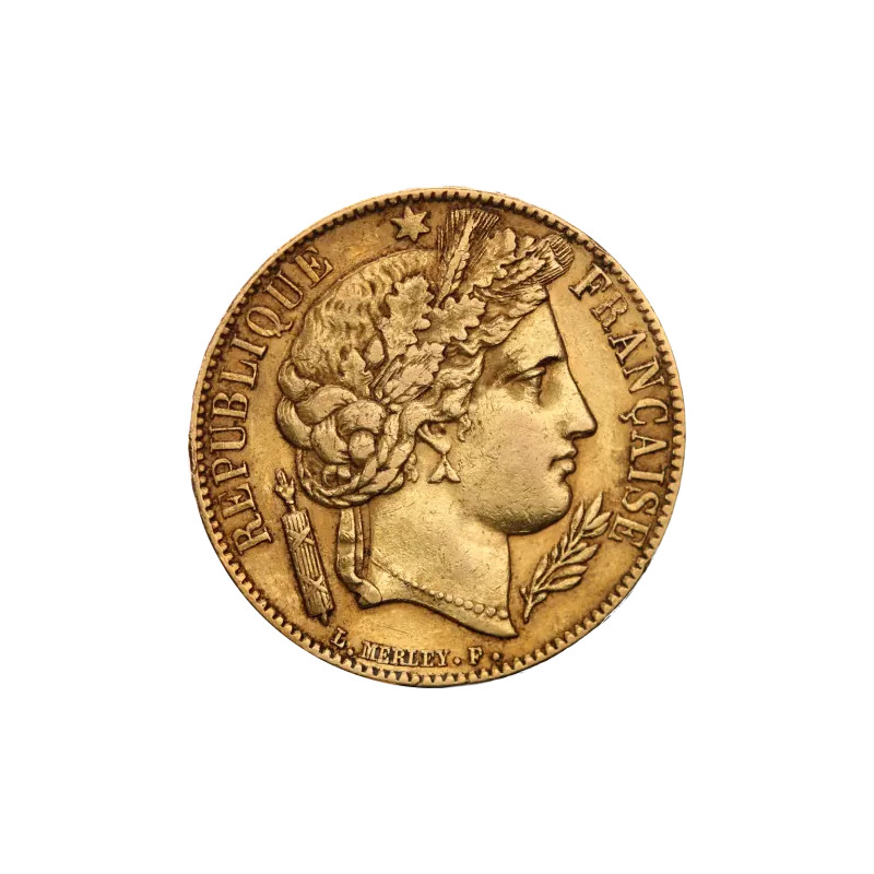 Zlatá minca 20 Frank Francúzsko Ceres rôzne roky (1848-1852)