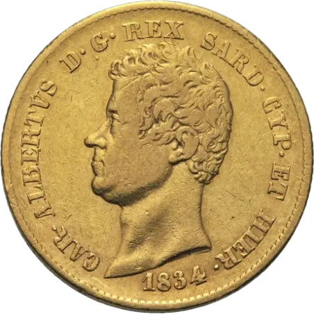 Zlatá minca 20 Lira Taliansko Sardinia Charles Albert rôzne roky (1831-1849)
