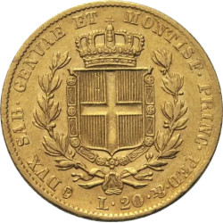 Zlatá minca 20 Lira Taliansko Sardinia Charles Albert rôzne roky (1831-1849)