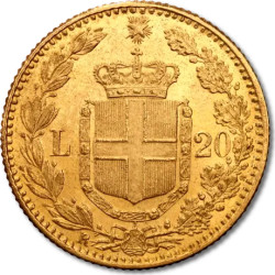 Zlatá minca 20 Lira Taliansko Umberto I rôzne roky (1879-1897)