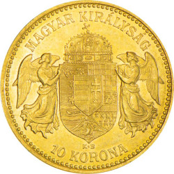 Zlatá minca 10 Korún Maďarsko rôzne roky (1892-1915)