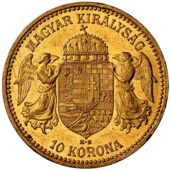 Zlatá minca 10 Korún Maďarsko rôzne roky (1892-1915)