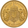 Zlatá minca 10 Korún Maďarsko rôzne roky (1892-1915)
