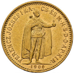 Zlatá minca 10 Korún Maďarsko rôzne roky (1892-1915)