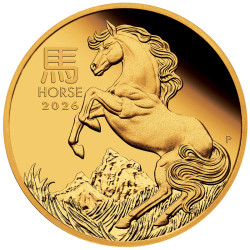 Zlatá minca 1 Oz Lunar Series III Year of the Horse 2026 Proof