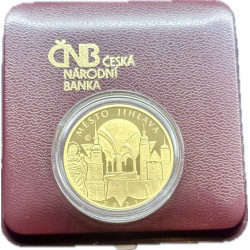 Zlatá minca 1/2 Oz 5000 Kč Mestská pamiatková rezervácia Jihlava 2021 Proof