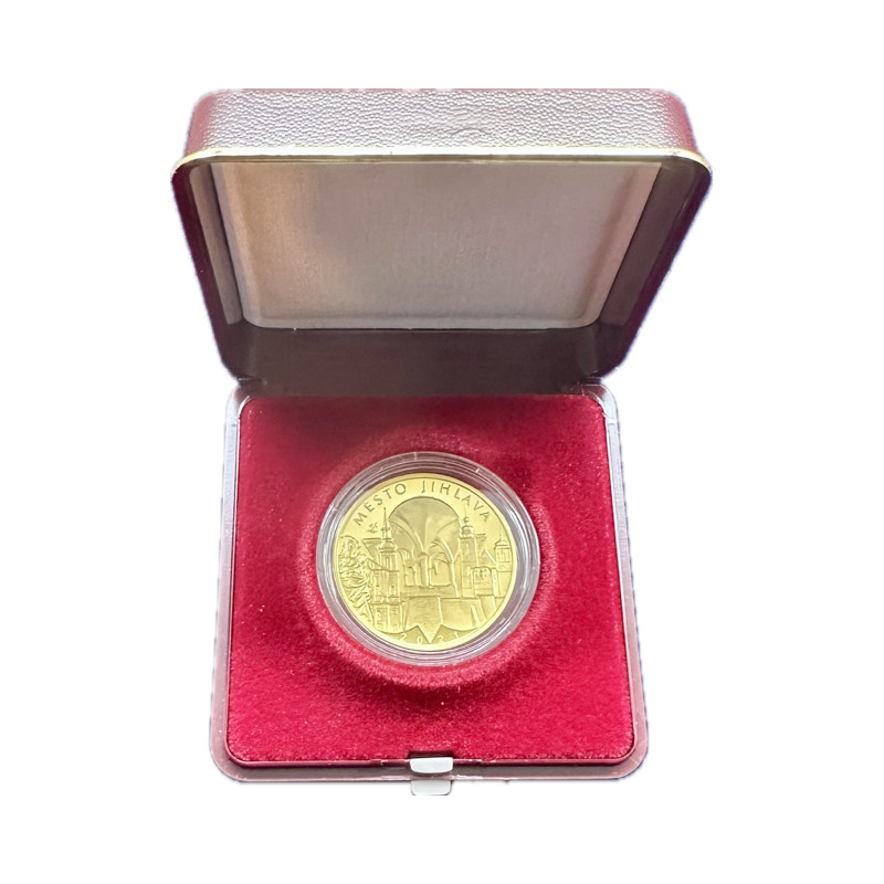 Zlatá minca 1/2 Oz 5000 Kč Mestská pamiatková rezervácia Jihlava 2021 Proof