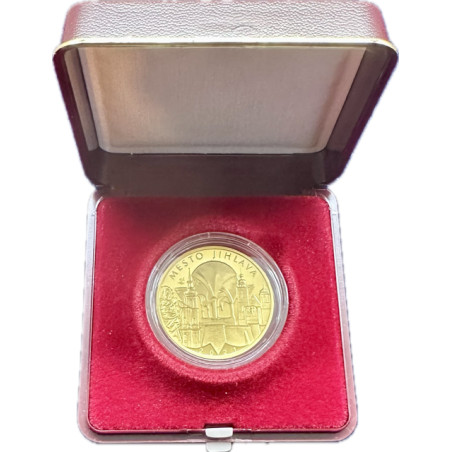 Zlatá minca 1/2 Oz 5000 Kč Mestská pamiatková rezervácia Jihlava 2021 Proof