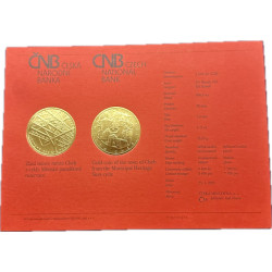 Zlatá minca 1/2 Oz 5000 Kč Mestská pamiatková rezervácia Cheb 2021 Proof