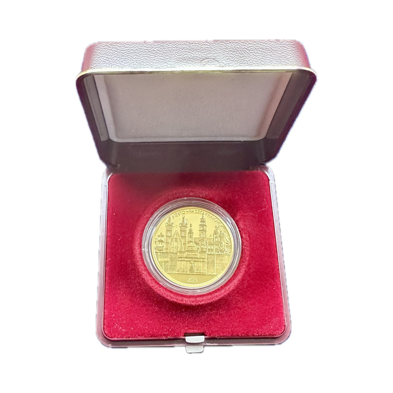 Zlatá minca 1/2 Oz 5000 Kč Mestská pamiatková rezervácia Hradec Králové 2023 Proof
