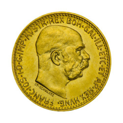 Zlatá minca 10 Korún Františka Jozefa I. 1912