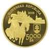 Zlatá minca 9,5 g Korunovácia Leopolda I. 2005 Proof