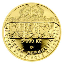 Zlatá minca 1/2 Oz 5000 Kč Mestská pamiatková rezervácia Štramberk 2025 Proof