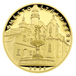 Zlatá minca 1/2 Oz 5000 Kč Mestská pamiatková rezervácia Štramberk 2025 Proof