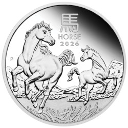 Strieborná minca 1 Oz Lunar Series III V roku 2026 Proof