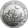 Strieborná minca 1 Oz African Wildlife Elephant 2011