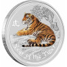 Strieborná minca 1 Oz Lunar Series II Year of the Tiger 2010 Kolorované