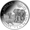 Strieborná minca 1 Oz African Wildlife Elephant 2026