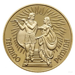 Zlatá minca Mozart a Čarovná flauta 1991 Proof