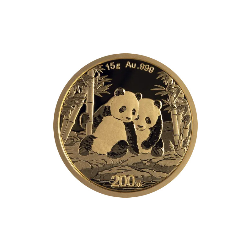 Zlatá minca 15 g China Panda 2026