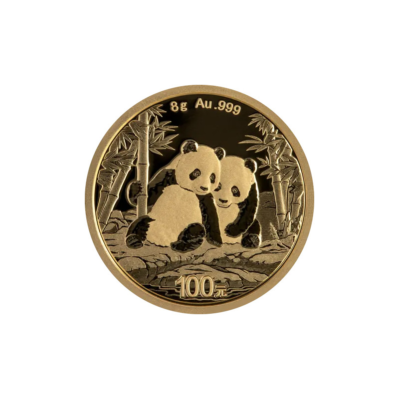 Zlatá minca 8 g China Panda 2026