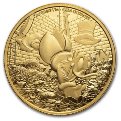 Zlatá minca 1 Oz Disney Scrooge McDuck - Strýček Skrblík 2025